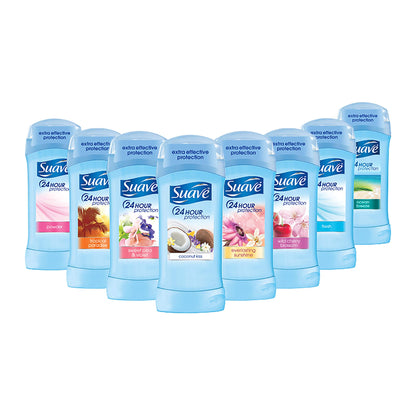Suave Deodorant Antiperspirant Stick 48-hour Odor and Wetness Protection Tropical Paradise Deodorant for Women 2.6 oz