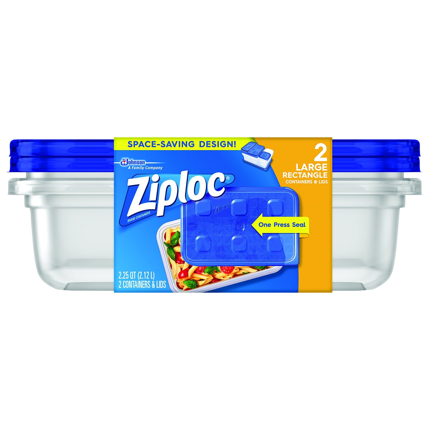 Ziploc 321874 Food Storage, 2 Count (Pack of 1)