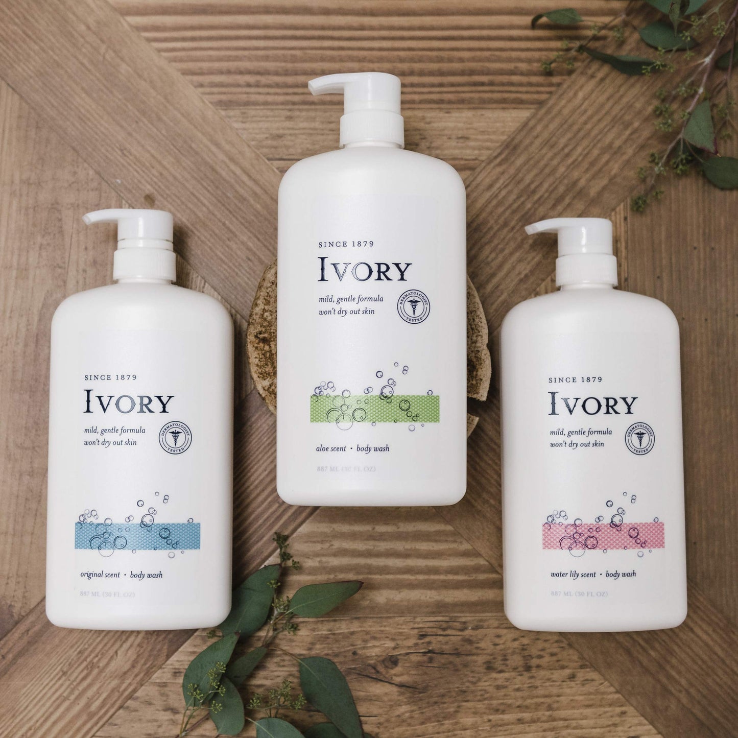 Ivory Body Wash Water Lily Scent Wash 30 oz