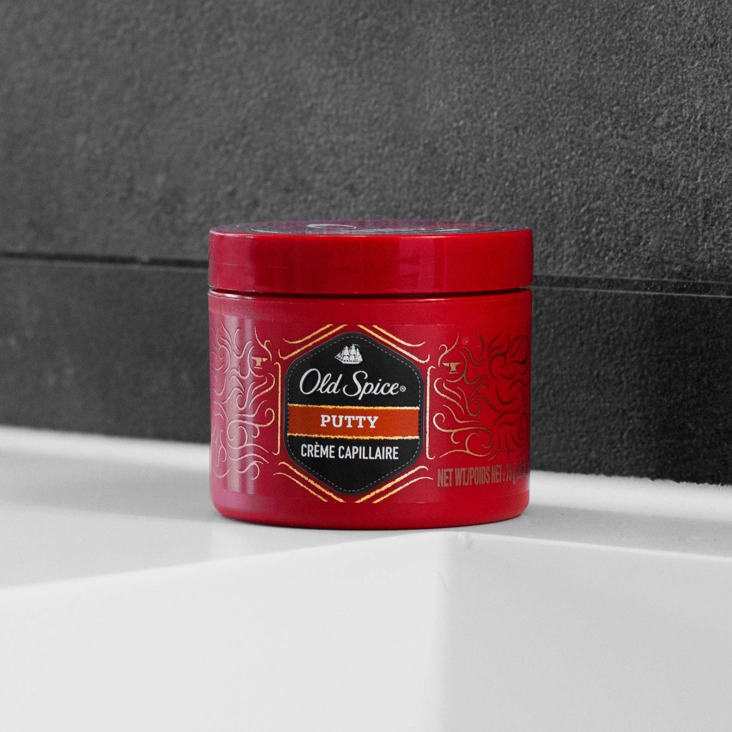 Old Spice Forge hair putty strong hold and matte finish for hair styling and hair care of men