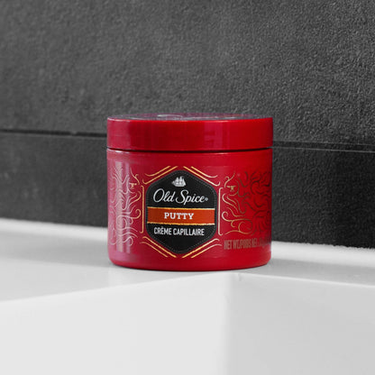 Old Spice Forge hair putty strong hold and matte finish for hair styling and hair care of men