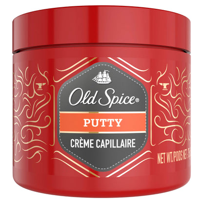 Old Spice Forge hair putty strong hold and matte finish for hair styling and hair care of men