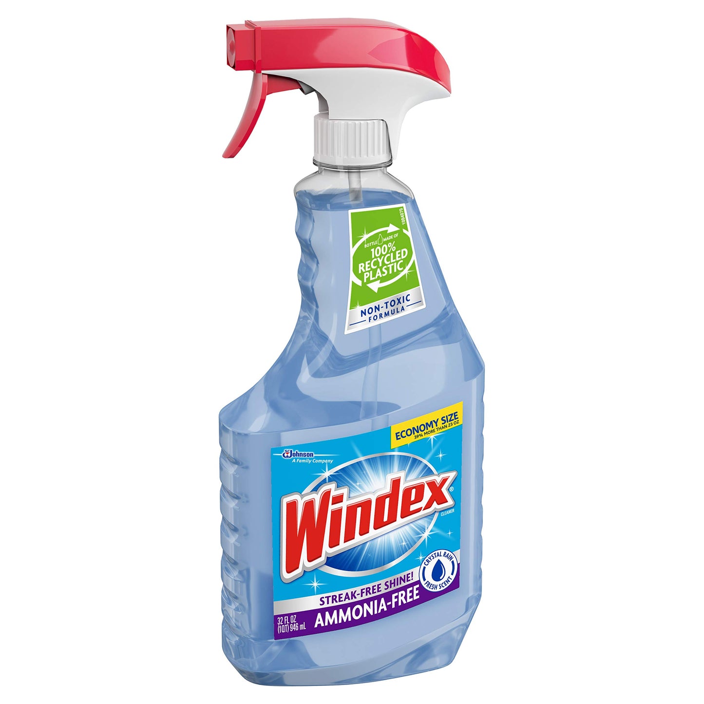 Windex Glass Cleaner, Original Blue, Spray Bottle, 32 fl oz