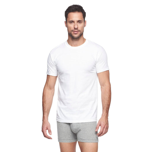 Hanes Big Men's 3 Pack Crew Neck T-Shirt Large Tall White T Shirt