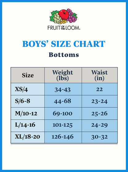 Fruit of the Loom Boys' Big Micro Mesh with Side Flex Zones Boxer Briefs 6 Pack, Assorted Colors, X-Large