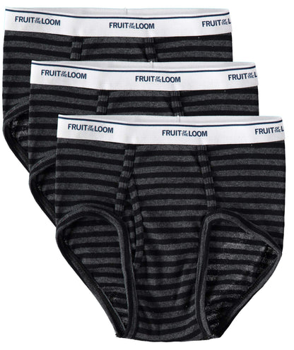 Fruit of the Loom Boys Cotton Brief (Multipack) (Assorted (Pack of 3), X-Large)