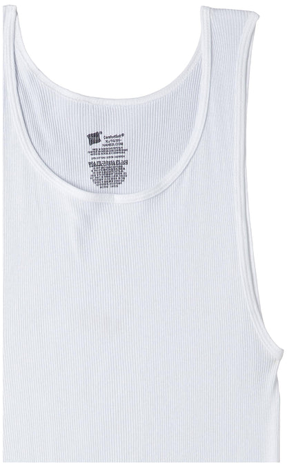 Hanes Men's FreshIQ Tagless ComfortSoft White Undershirt 6-Pack (XXXXX-Large, White)