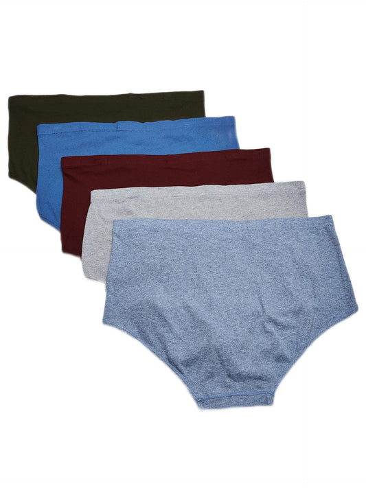 Hanes Men's Tagless No Ride Up Briefs with ComfortSoft Waistband, 5-Pack, Assorted, X-Large