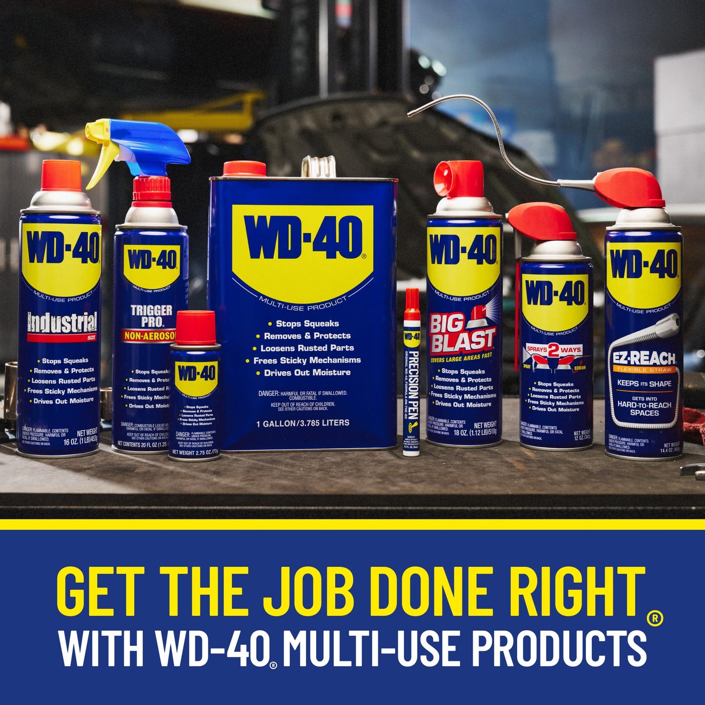 WD-40 Multi-Use Product with Smart Straw Sprays 2 Ways, 8 OZ [6-Pack]