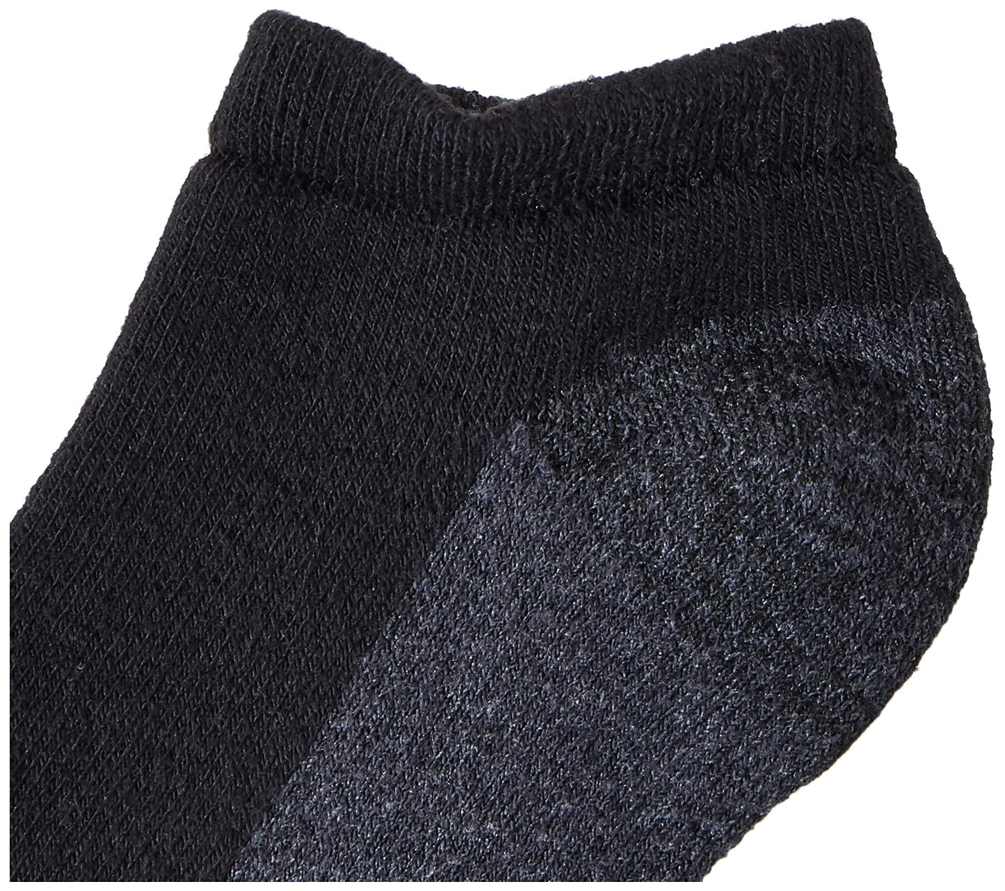 Hanes Men's ComfortBlend Max Cushion Low Cut Sock 6-Pack_Black_6-12