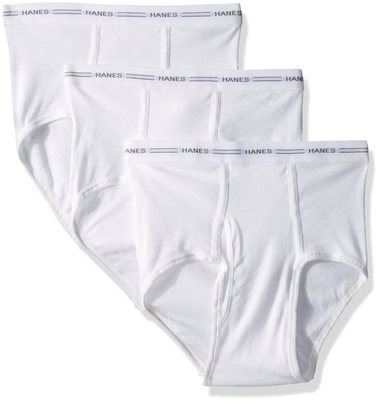 Hanes Men's 3-Pack Brief, White, Small