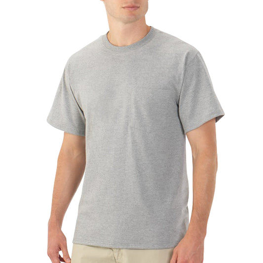 Fruit of the Loom Mens Short Sleeve Pocket Tee_Steel Grey Heather_Large