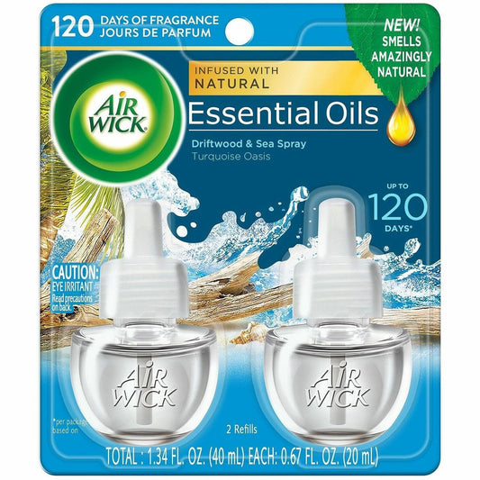 Airwick 91109 Airwick Scntd Oil Warmer Refill, 2/.67oz., Turquoise Oasis