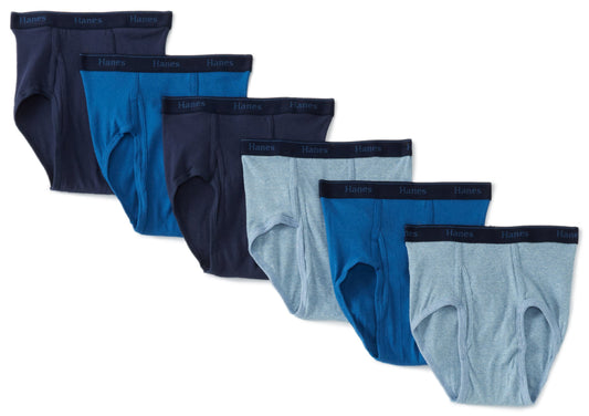 Hanes Ultimate Men's 6-Pack Classics Full-Cut Brief, Assorted, X-Large