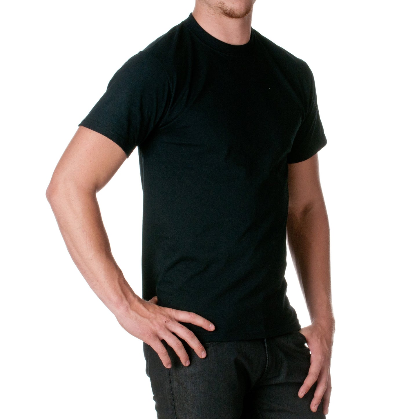 Fruit of the Loom - 5.6 oz. Heavy Cotton T-Shirt >> S,BLACK [Apparel]