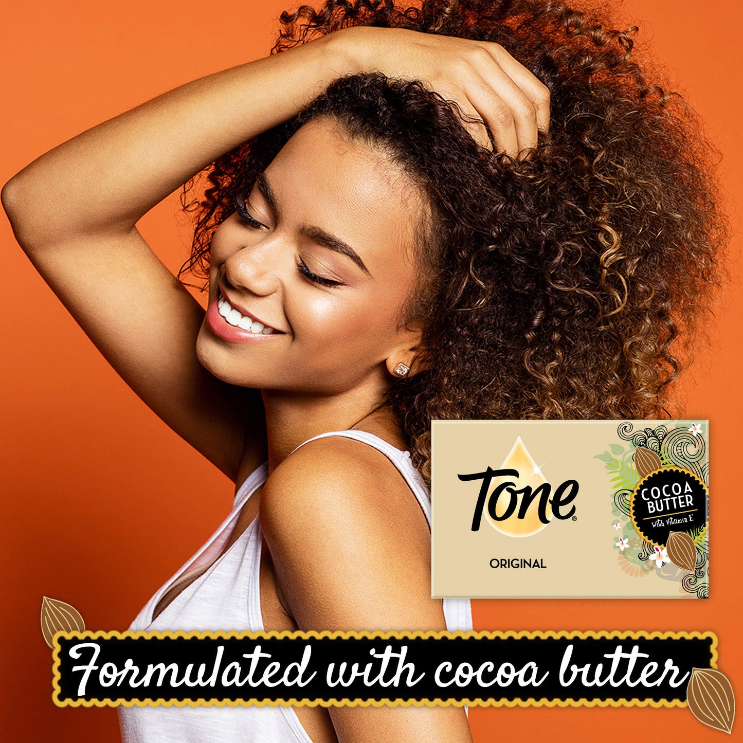 Tone Bath Bars with Cocoa Butter, Original Scent, 6 Count (Pack of 1)