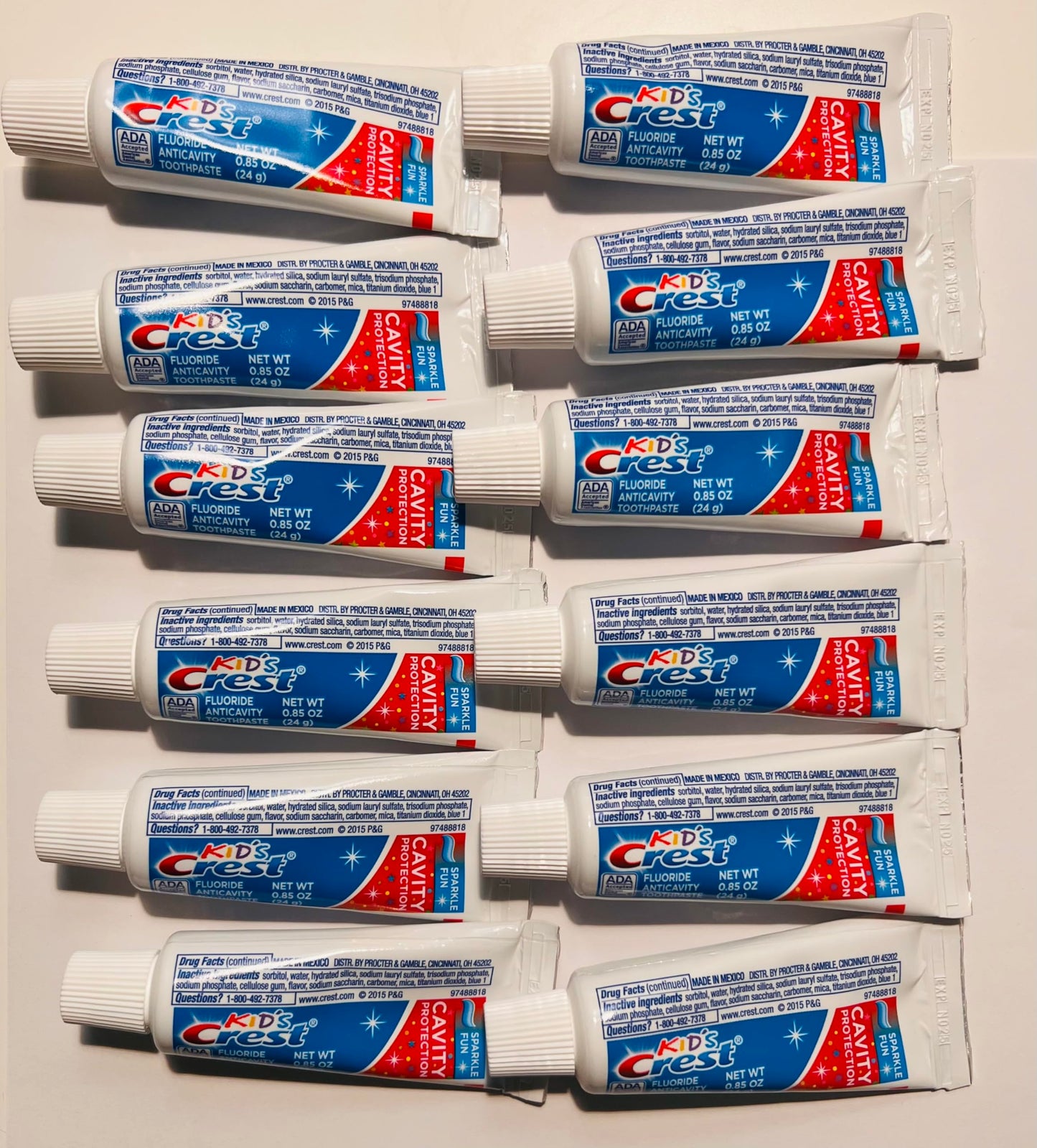 Crest Kid's Sparkle Fun Toothpaste Cavity Protection 2.7oz (3 Pack)