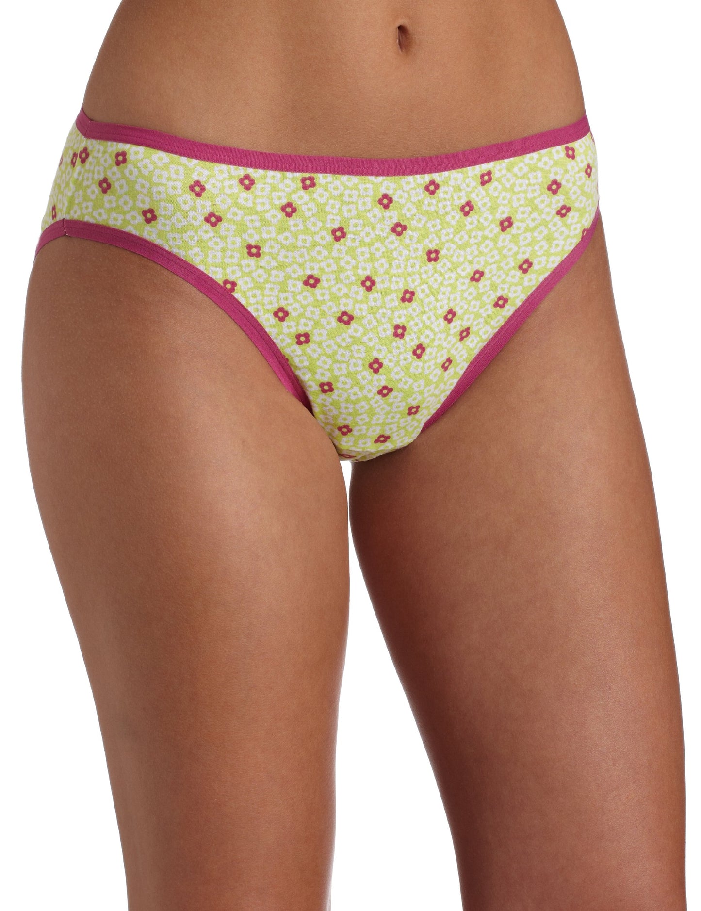 Fruit of the Loom Women's 4-Pack Cotton Fashion Bikini Panties,Assorted,5