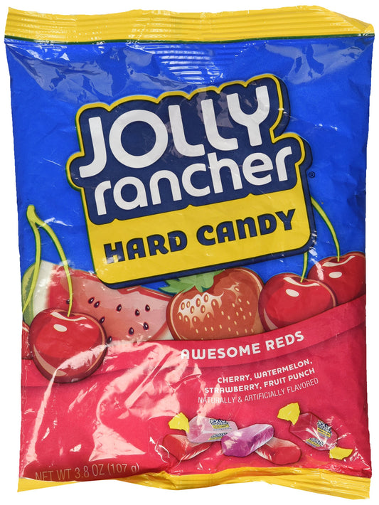 Jolly Rancher Hard Candy Awesome Reds: 1 Bag of 3.8 Oz