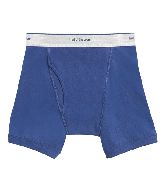 Fruit of the Loom Boys 8-Pack Boxer Briefs - Print / Solid / Stripe 8ELSBAV (Large (Waist 26"-28"))