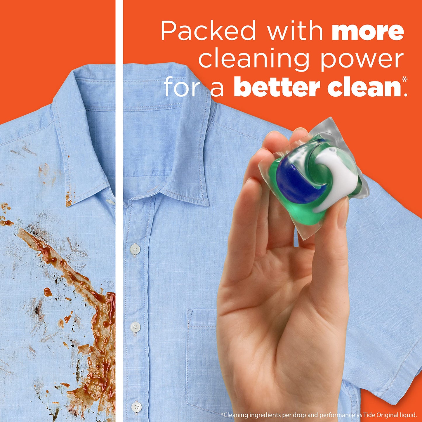 Tide PODS Laundry Detergent Soap Pacs, HE Compatible, 57 ct, Powerful 3-in-1 Clean, Spring Meadow