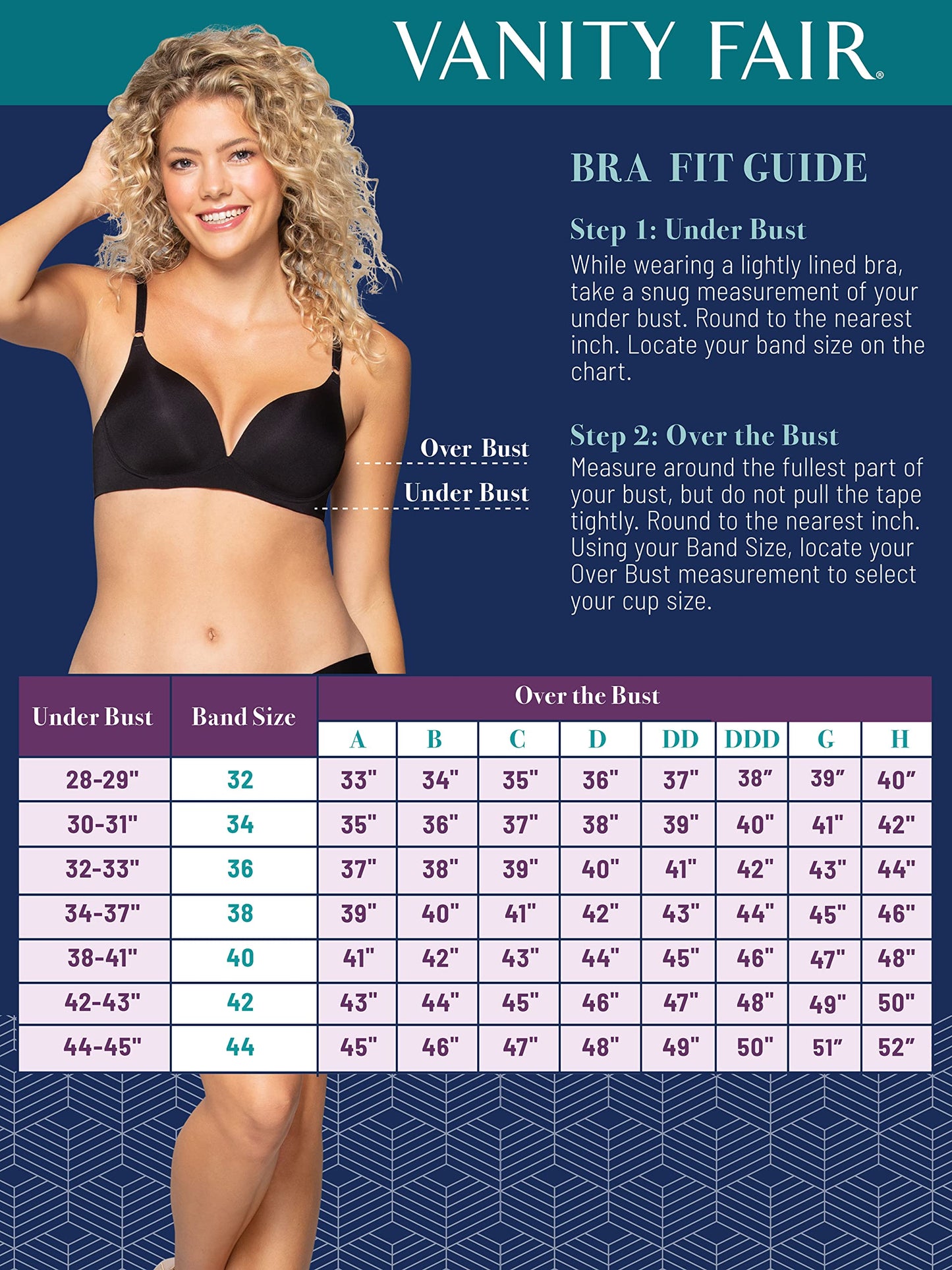 Vanity Fair Womens Ego Boost Add-a-Size (+1 Cup Size) Push Up Bra, Wirefree - Neutral, 36A US