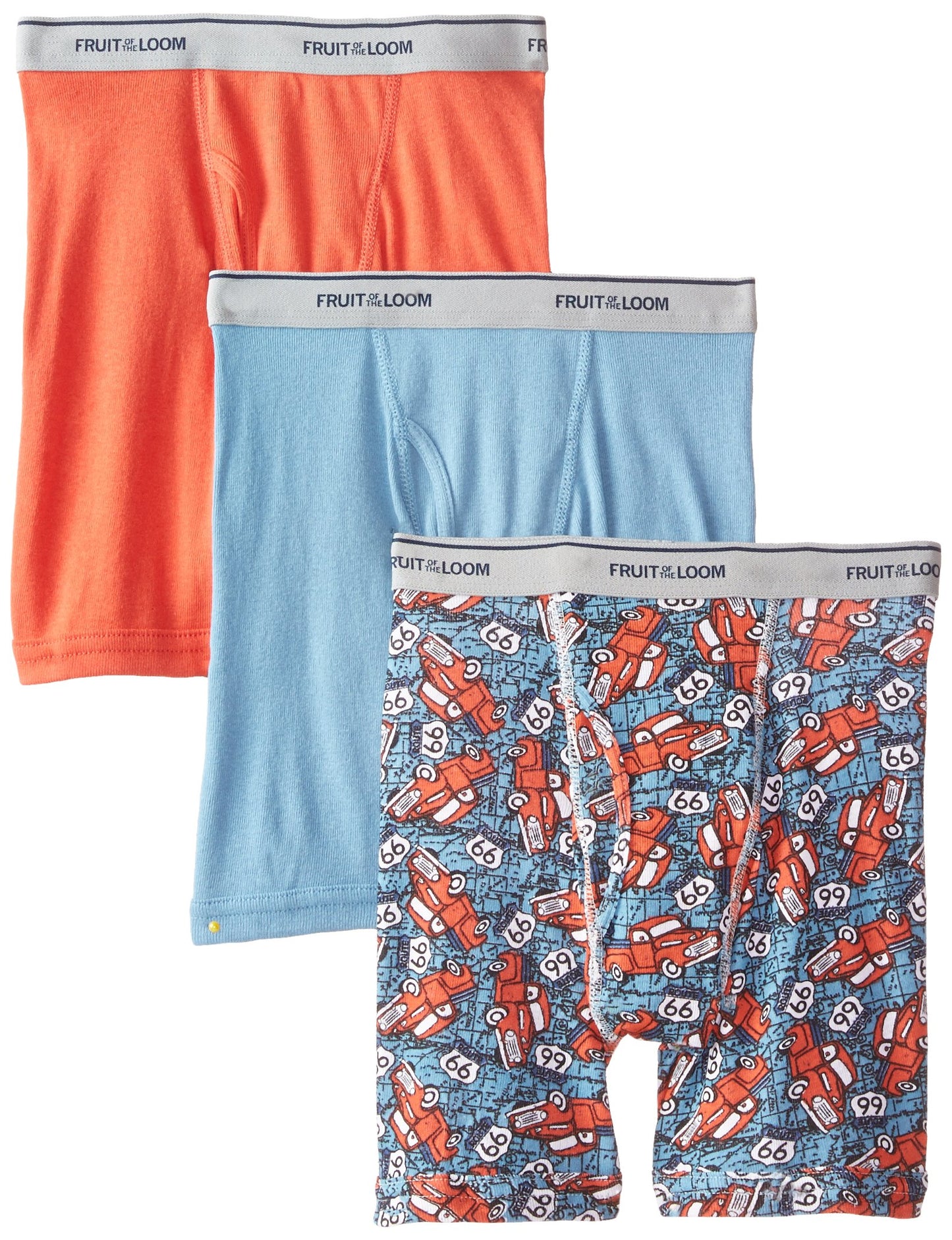 Fruit of the Loom Big Boys' Print And Solid Boxer Brief ,Multi,XL (18-20)
