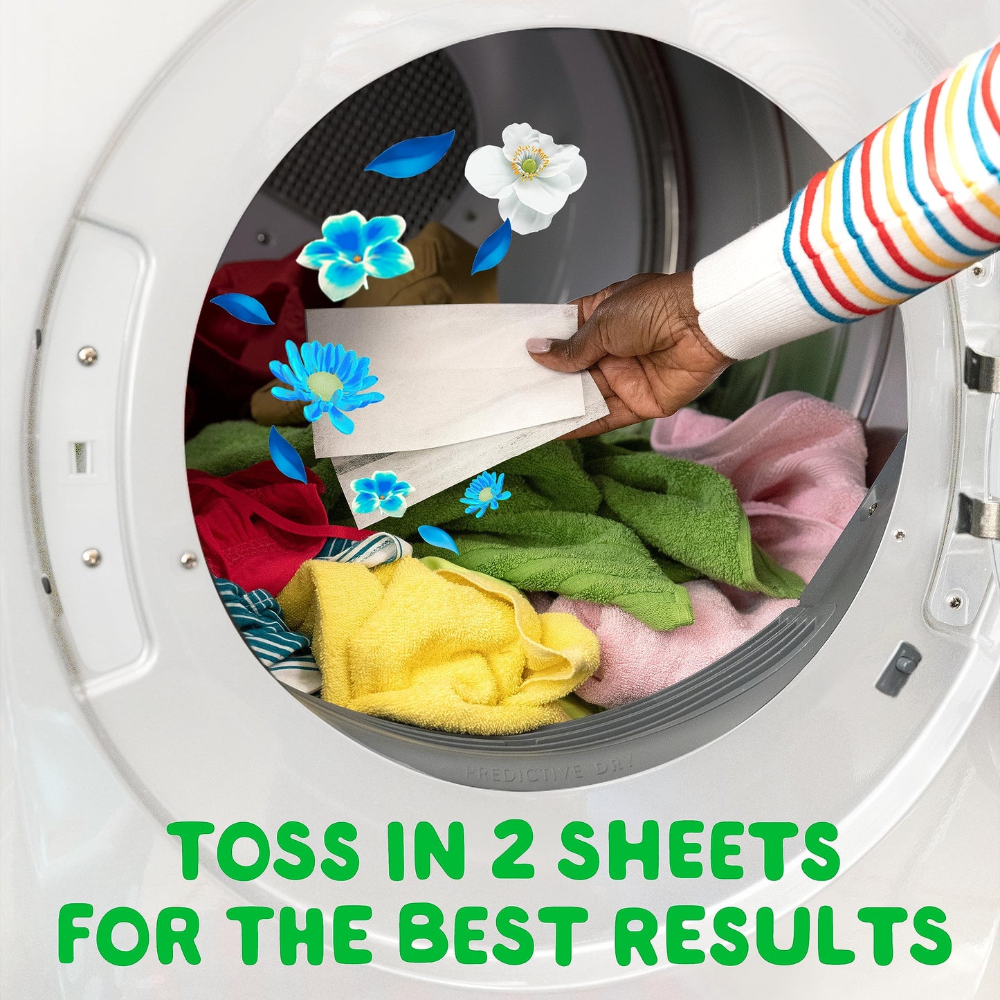 Gain Fabric Softener Dryer Sheets, Blissful Breeze, 120 Count