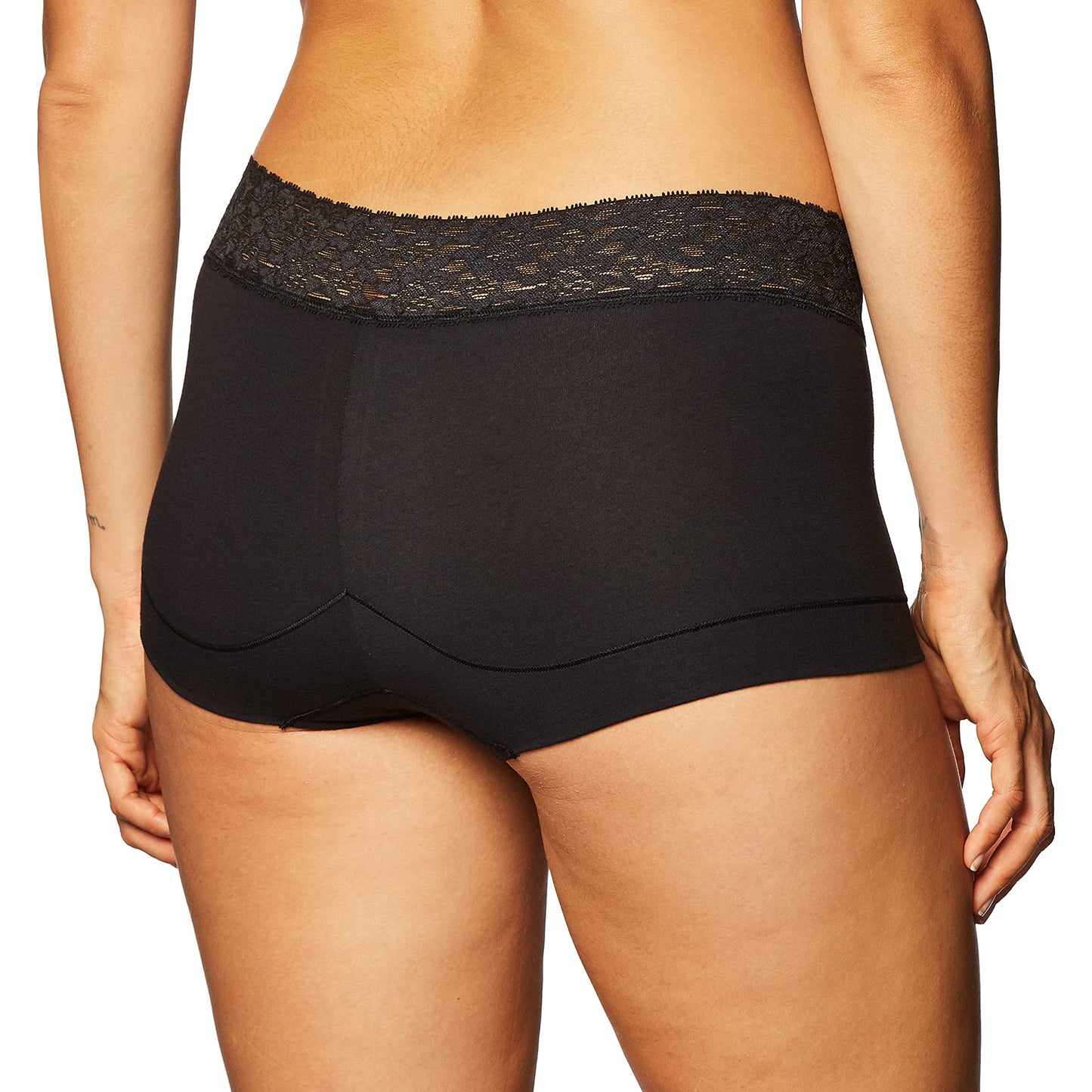 Cotton Dream Boyshort with Lace (40859) White, 7