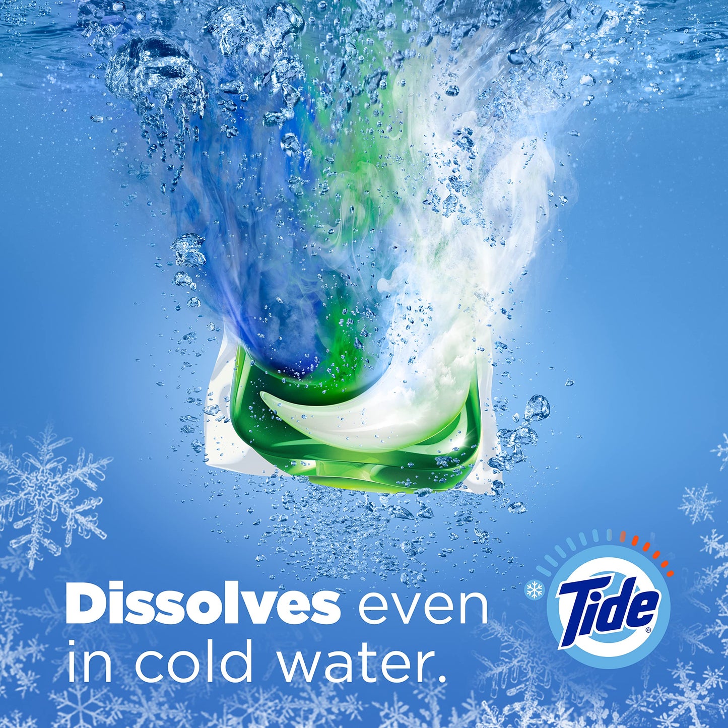 Tide PODS Laundry Detergent Soap Pacs, HE Compatible, 57 ct, Powerful 3-in-1 Clean, Spring Meadow