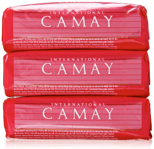 International Classic Camay Moisturizing Hand and Body Soap Bar 125 G. 3 Pack Product of Thailand
