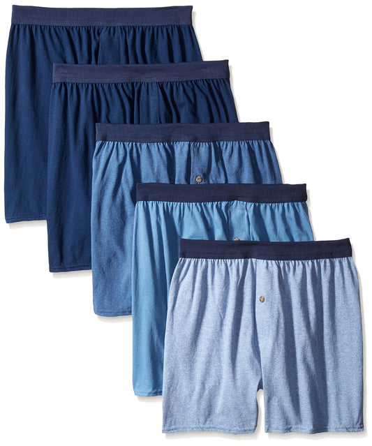 Hanes Men's 5-Pack Comfortsoft Boxer with ComfortFlex Waistbands, Assorted, Small