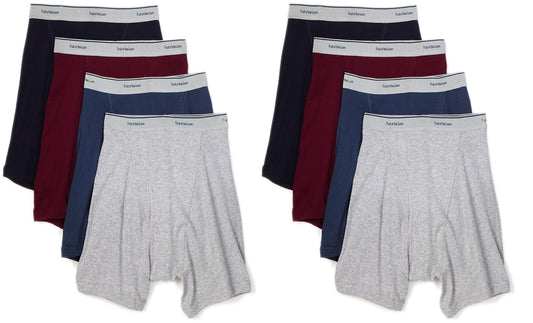 Fruit of the Loom Boys 8-Pack Boxer Briefs - Assorted Colors 8ELCBAV (Large (Waist 26"-28"))