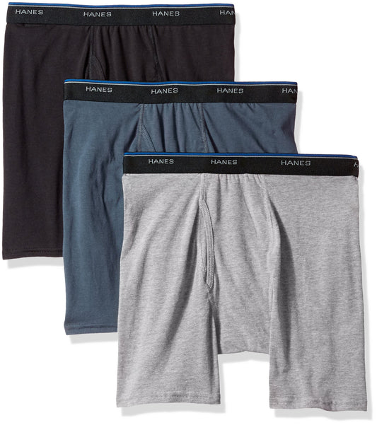 Hanes Men's 3-Pack Comfortblend Boxer Briefs, Assorted, X-Large