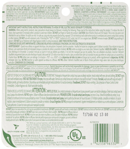 Air Wick Scented Oil Refills - Limited Edition Holiday Collection - Woodland Pine - 2 Count Oil Refills & 1 Count Oil Warmer Per Package - Pack of 2 Packages