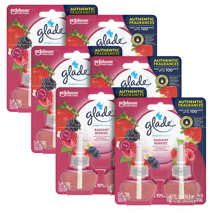 Glade PlugIns Refills Air Freshener, Scented and Essential Oils for Home and Bathroom, Rose & Bloom, 3.35 Fl Oz, 5 Count