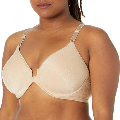 Bali Women's Underwire Shaping Bra, Comfort Revolution T-shirt Bra, Front-close Bra