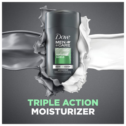 Dove Men+Care Antiperspirant Deodorant For Sensitive Skin Sensitive Shield Antiperspirant for men with 48-hour sweat and odor protection 2.7 oz