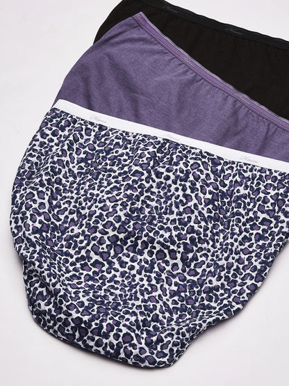 Hanes Women's 10-Pack Hi-Cut Panty (Assorted, Size 5)