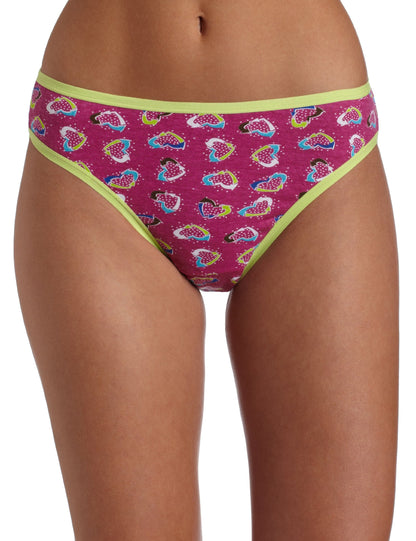 Fruit of the Loom Women's 4-Pack Cotton Fashion Bikini Panties,Assorted,5