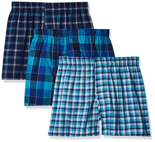 Hanes Big Boys Ultimate Tartan Boxer, Assorted, XL