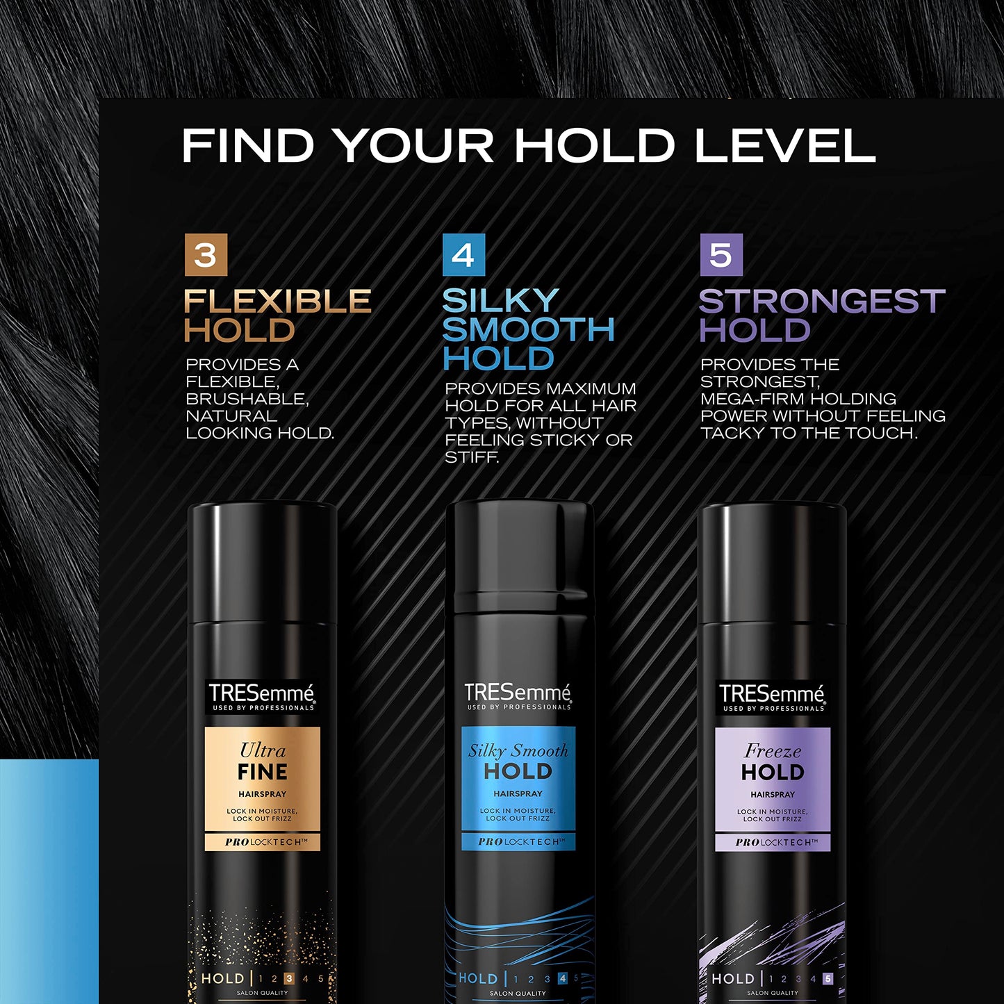 TRESemmé Silky Smooth Hold Hairspray Pack of 6 for 24-Hour Frizz Control & All-Day Humidity Resistance 11 oz