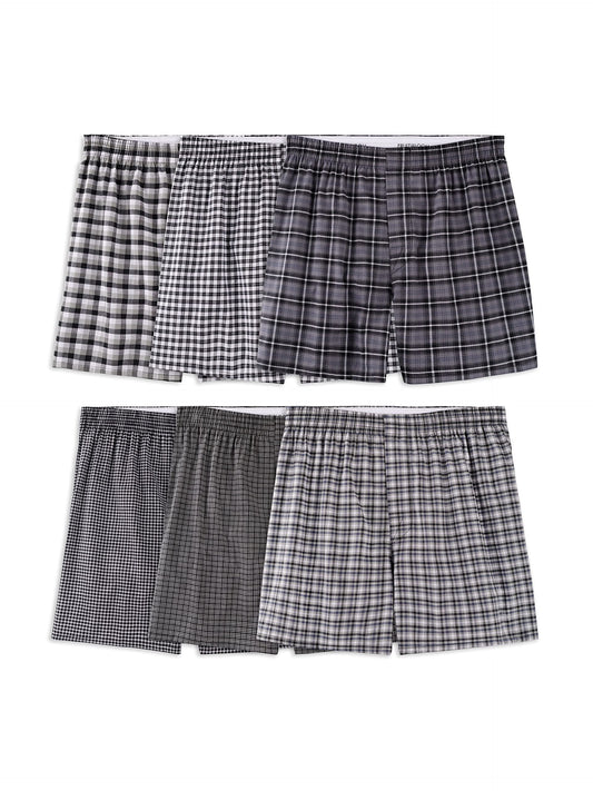 Fruit of the Loom Men's Cotton Stretch, Boxer Short-7 Pack Assorted Colors, X-Large