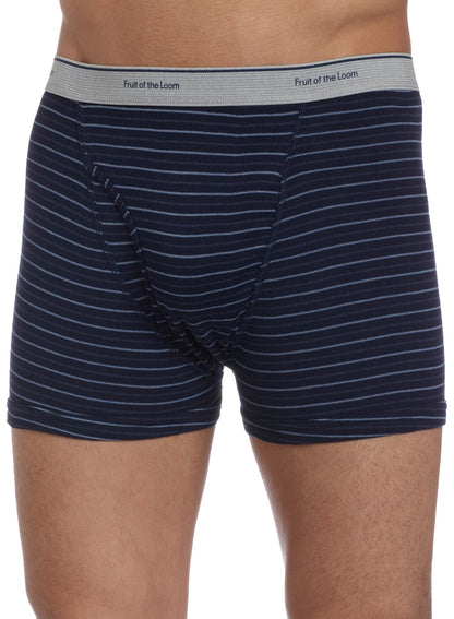 Fruit of the Loom Men's Stripe/Solid Assorted Trunks,Assorted,X-Large(Pack of 4)