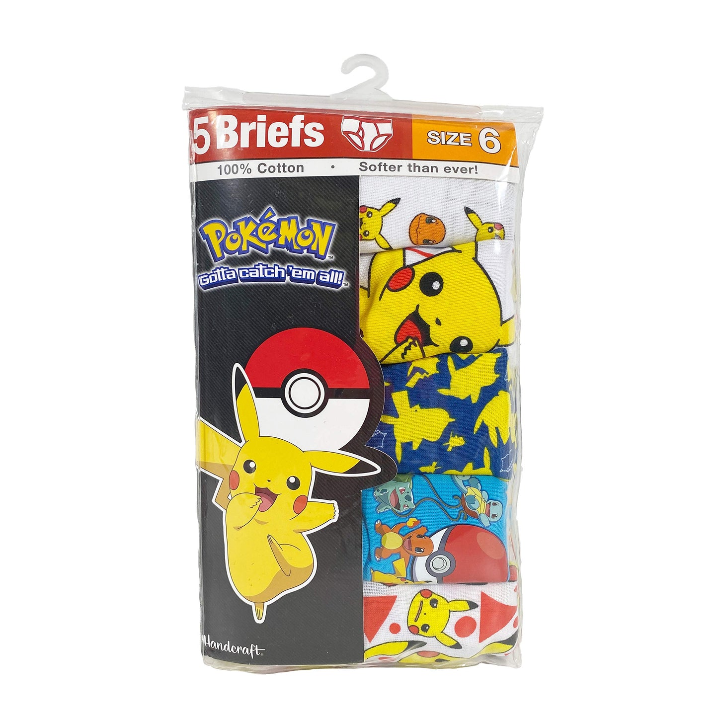 Pokemon boys Multipacks briefs underwear, Pokemon 5pk Brief, 4 US