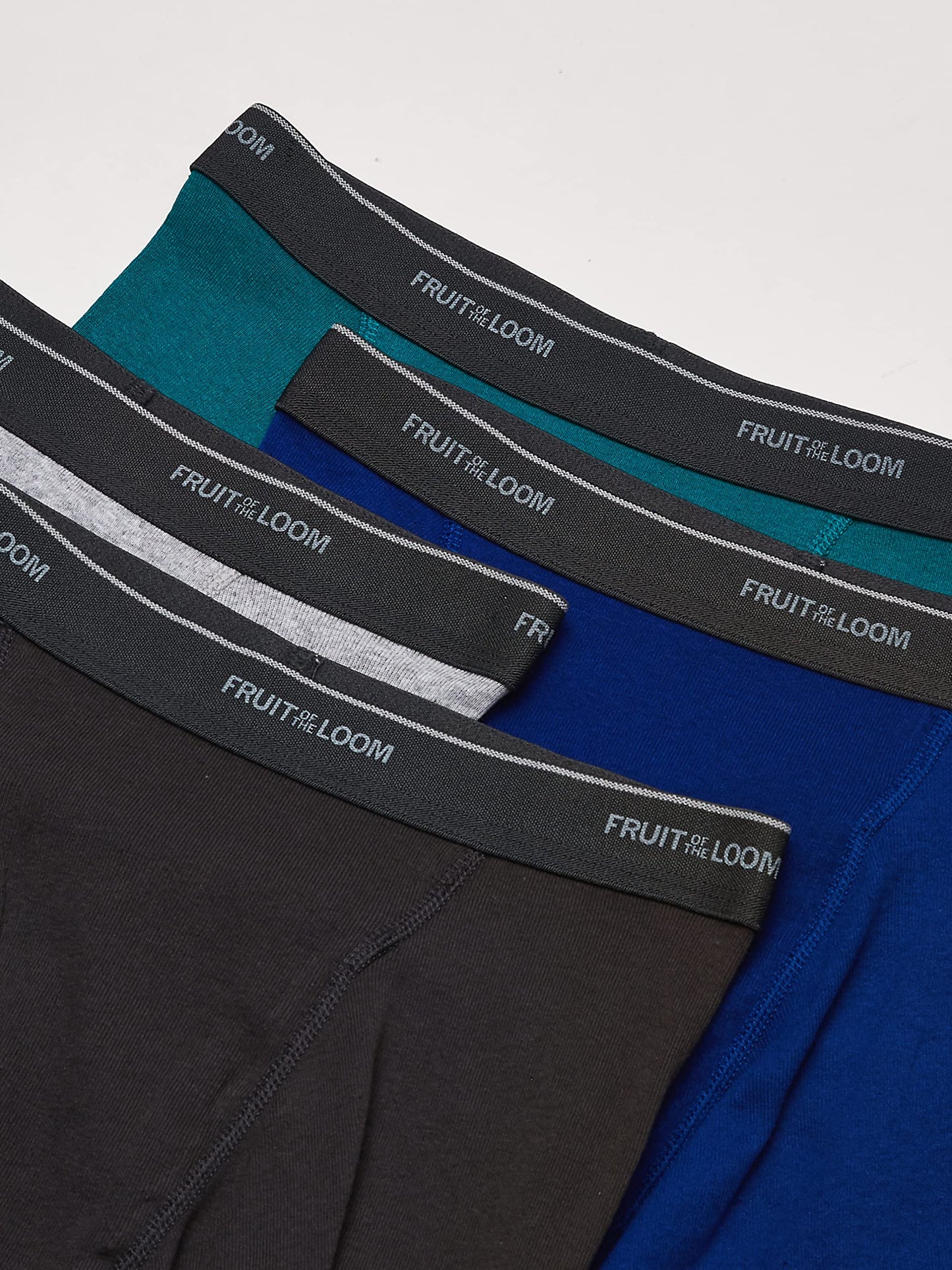 Fruit of the Loom Men's Low Rise Ringer Boxer Brief, Assorted, X-Large(Pack of 4)
