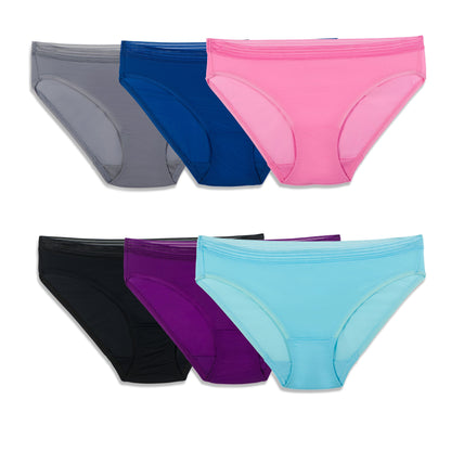 Fruit Of The Loom Women's Everlight Underwear Multipack, low rise Brief/assorted, 9