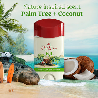 Old Spice Men's Antiperspirant & Deodorant Fiji with Palm Tree, 2.6oz (Pack of 3)