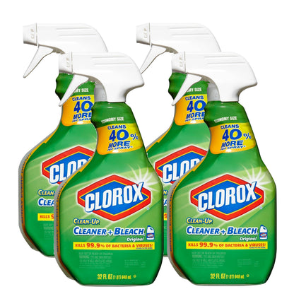 Clorox Clean-Up All Purpose Cleaner with Bleach, Spray Bottle, Original, 32 Fluid Ounces (Package May Vary)