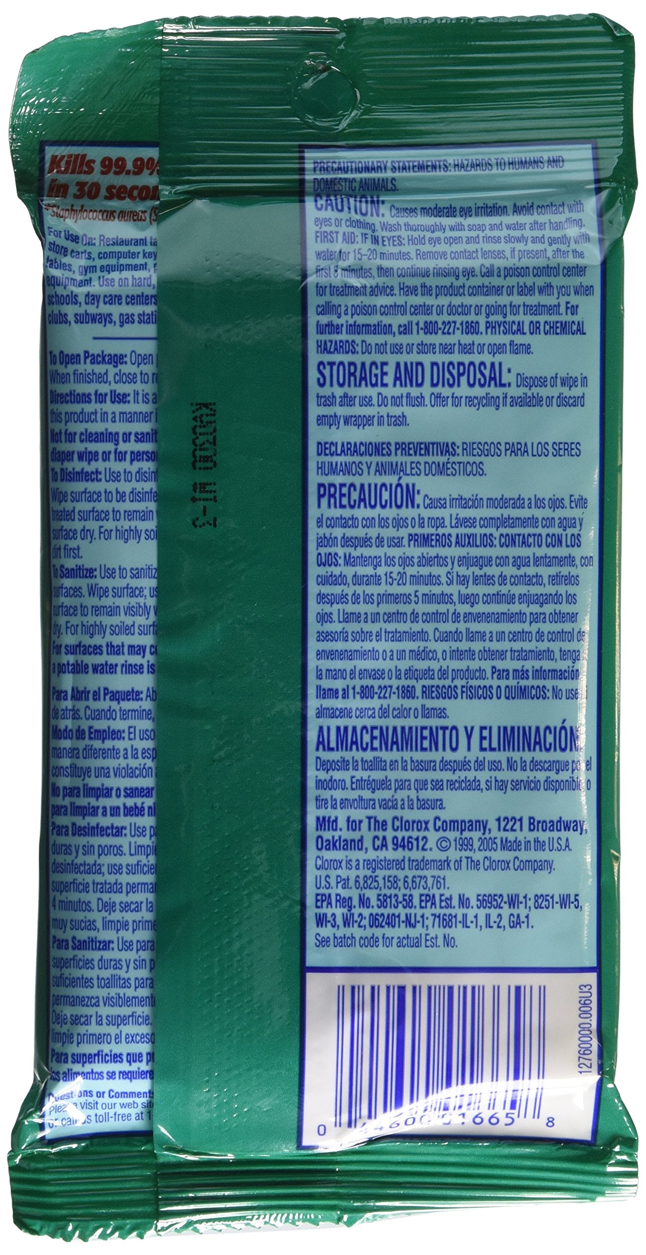 Clorox Disinfecting Wipes, Fresh Scent, To Go Pack!, 9 ct. (6 Pack)